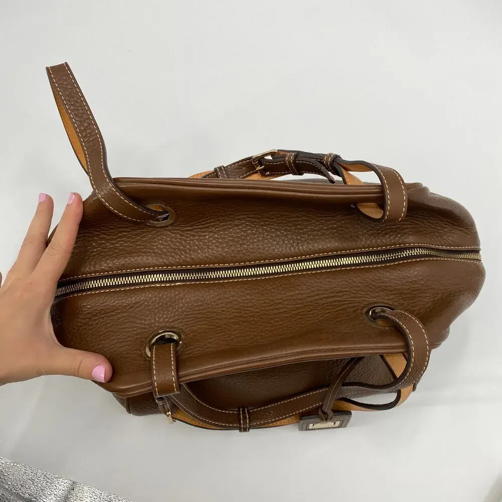 Dooney & Bourke Portofino Zip Zip Grommet Satchel - Picture 2 of 7